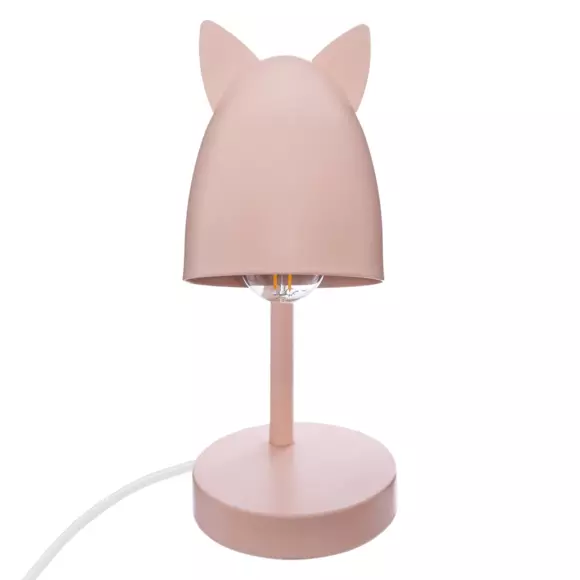 Eminza Lampe Enfant à Poser (H31 Cm) Oreilles Rose