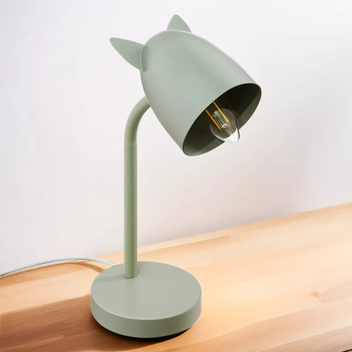 eminza Lampe enfant à poser (H31 cm) Oreilles Verte