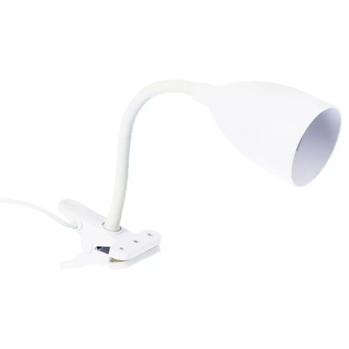 eminza Lampe sur pince métal (H43 cm) Sily Blanche