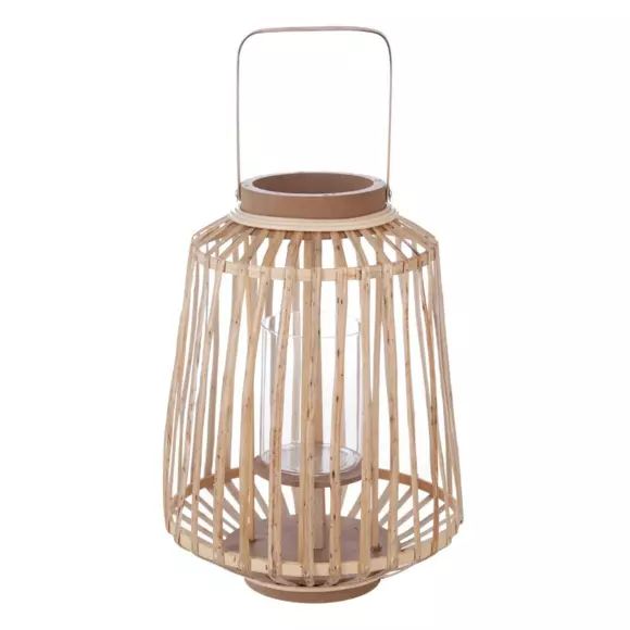 Eminza Lanterne En Rotin (H35 Cm) Naturalys Beige