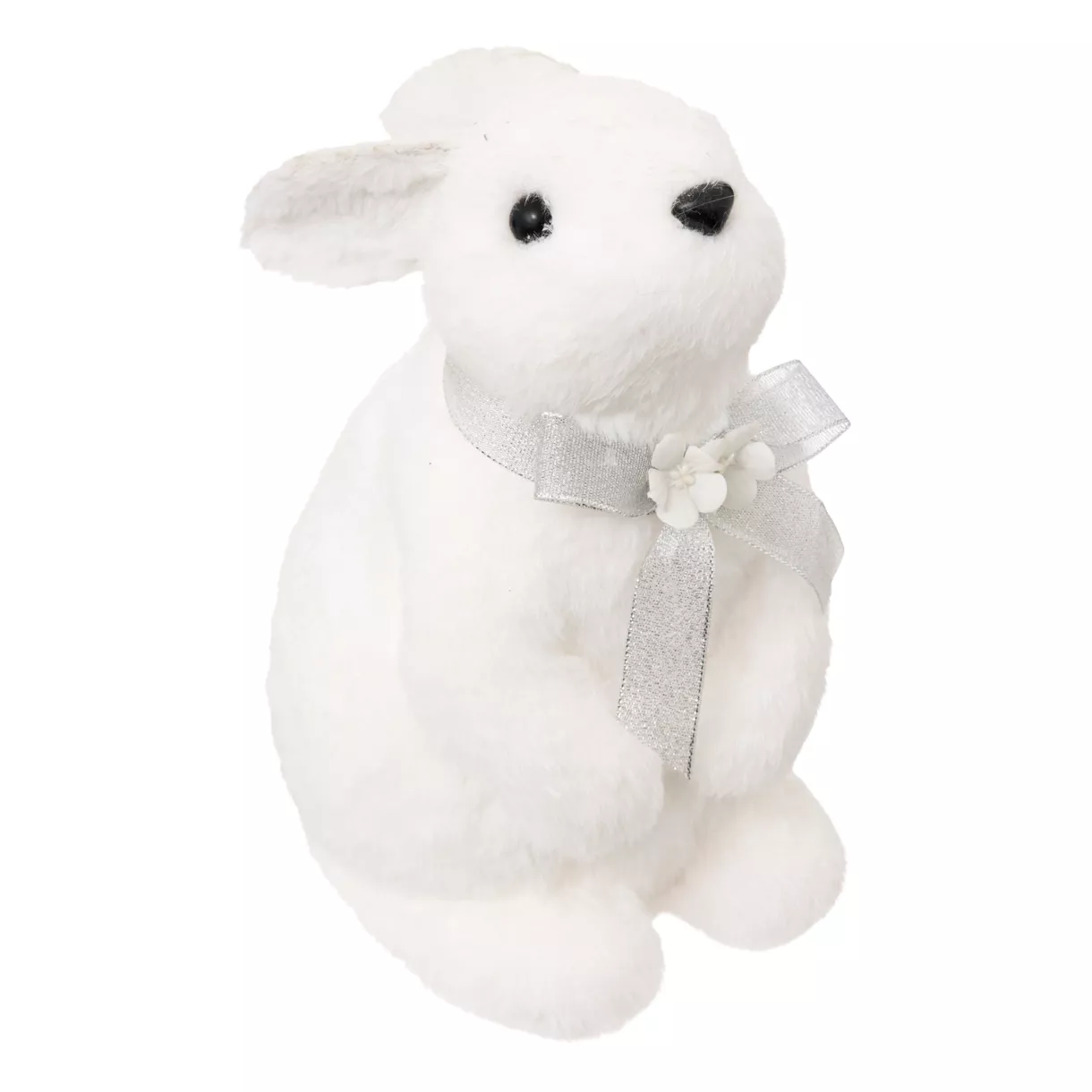eminza Lapin de Noël (H25 cm) Giulia petit nœud