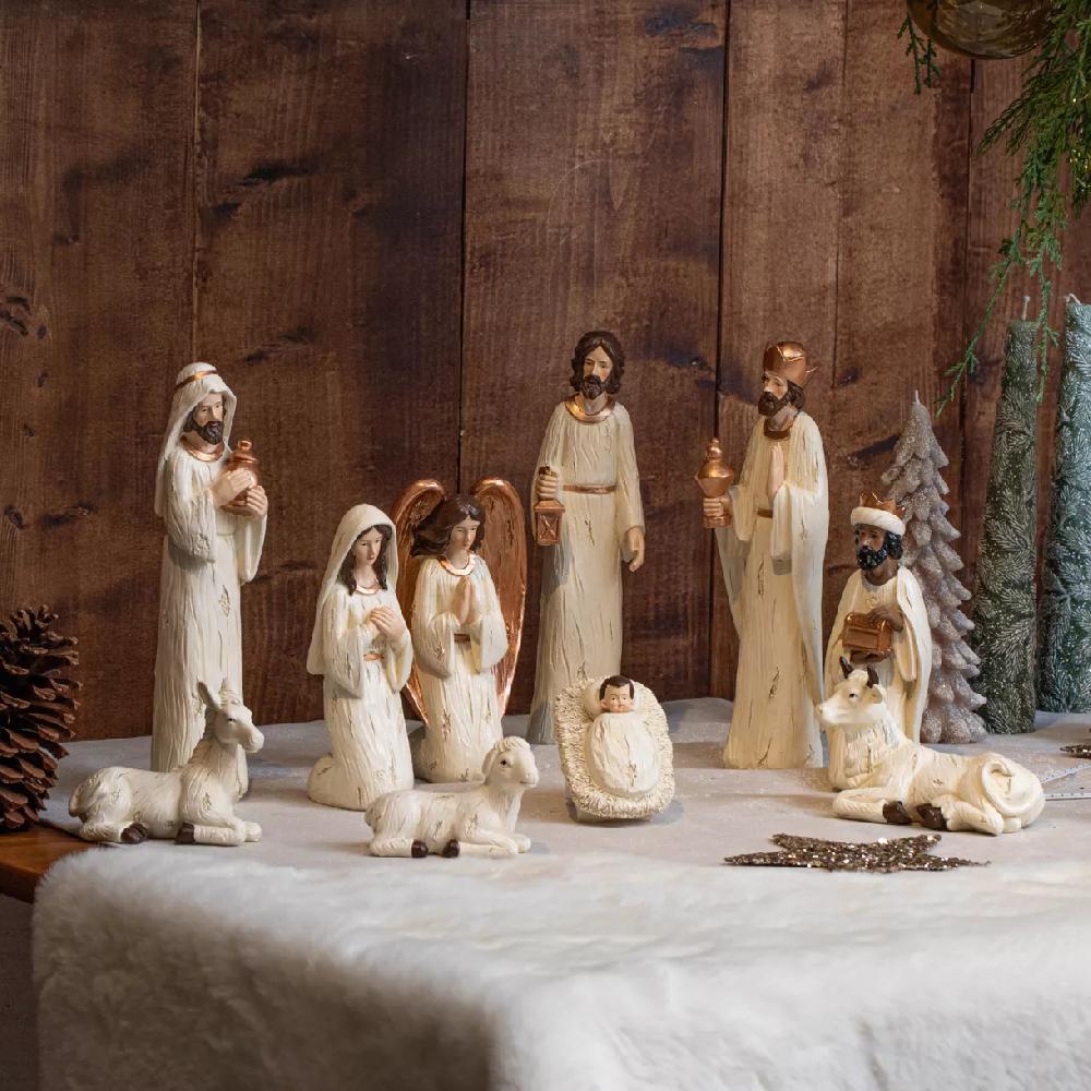 eminza Les 10 santons (H25 cm) de Sainte-Bérénice