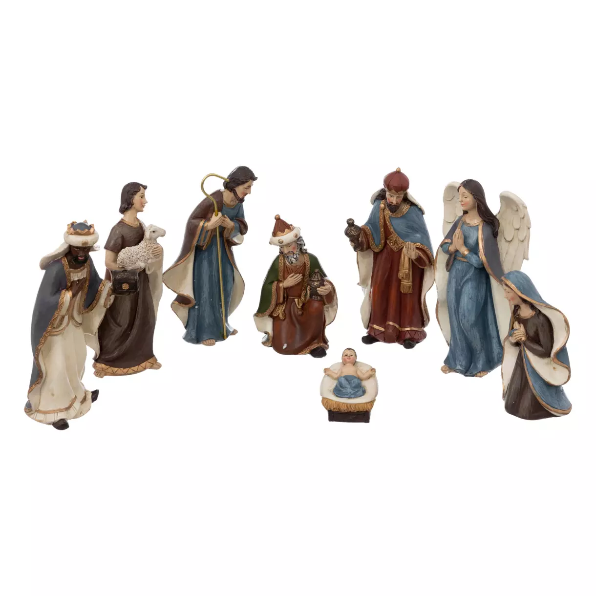 eminza Les 8 santons (Hauteur 17 cm) de Paolo