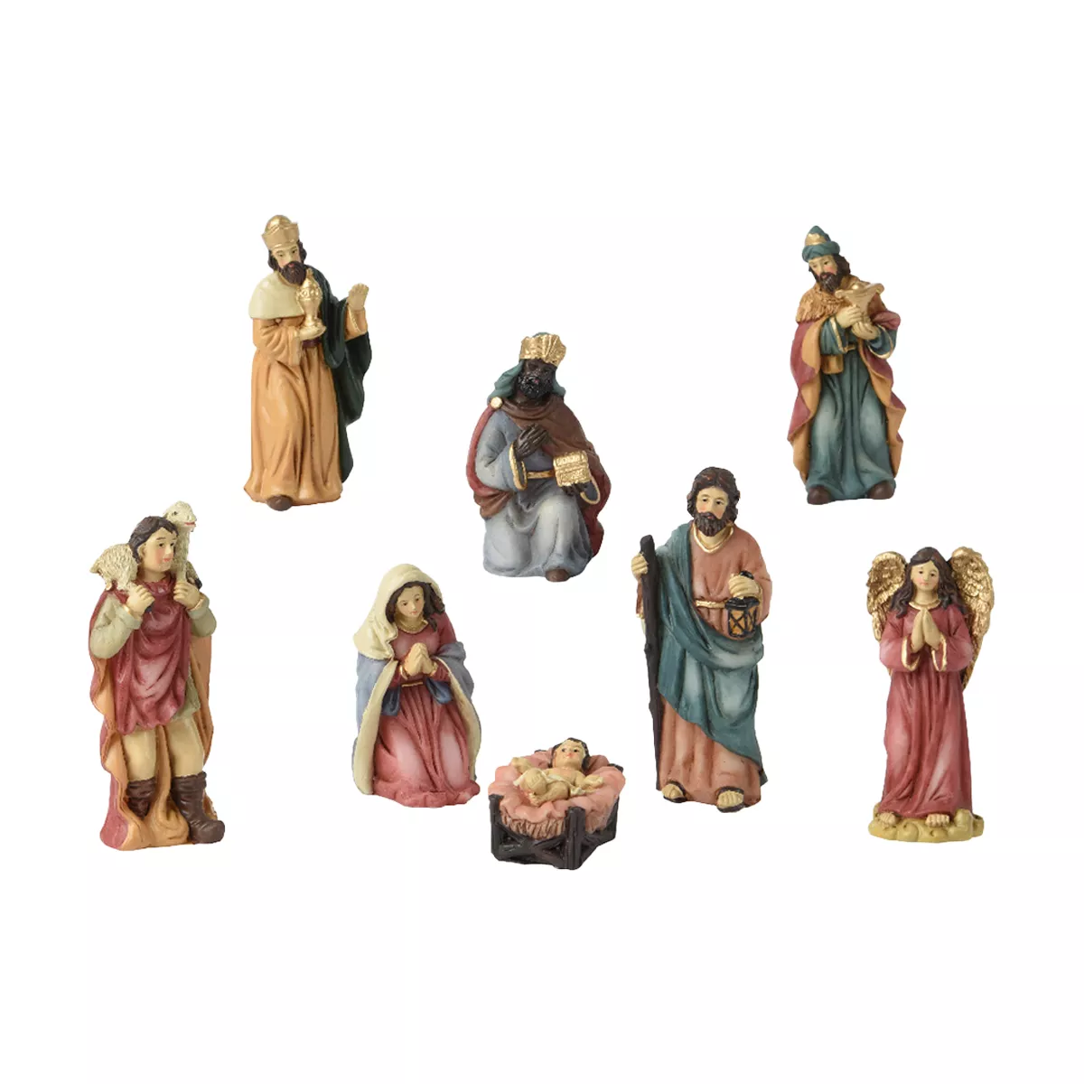 eminza Les 8 santons (Hauteur 9 cm) d'Adélaïde