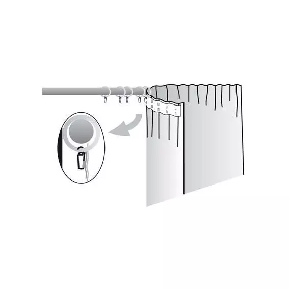 Eminza Lot De 10 Agrafes (D20) Transparent