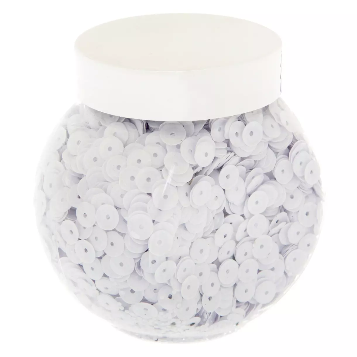 eminza Lot de 100 gr de sequins Blanc