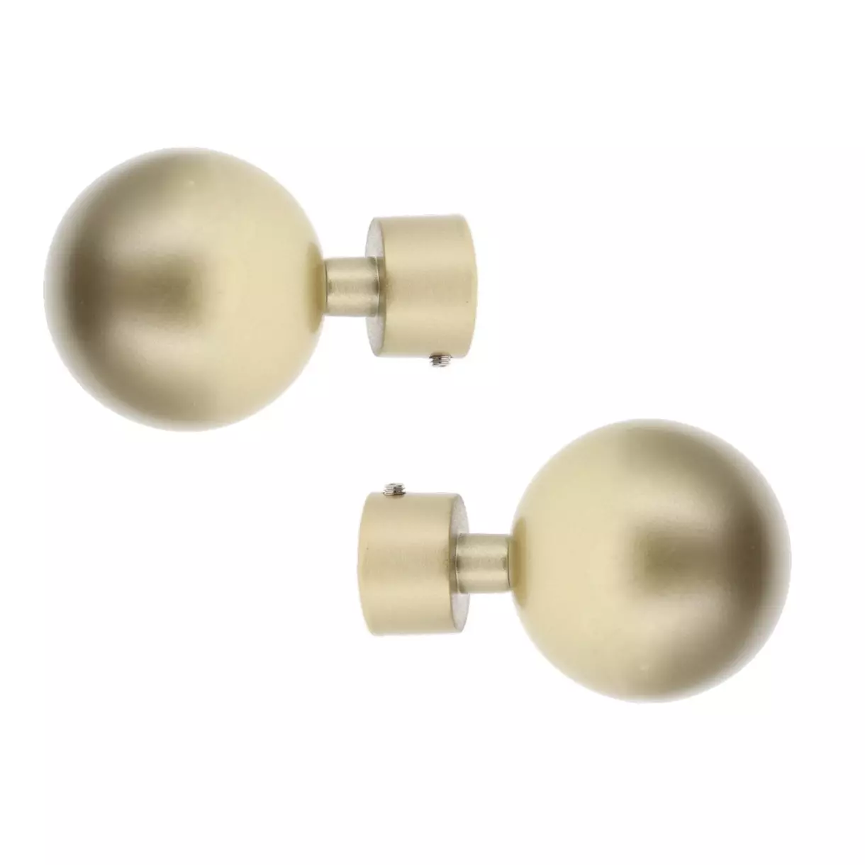 eminza Lot de 2 embouts tringle (D20 mm) Jim Théa Or