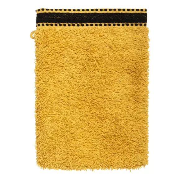 Eminza Lot De 2 Gants De Toilette Joia Jaune Ocre