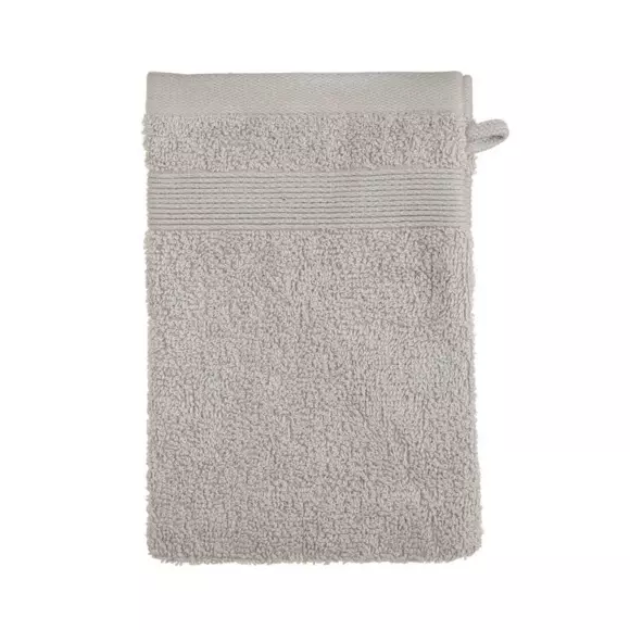 Eminza Lot De 2 Gants De Toilette Vita Taupe