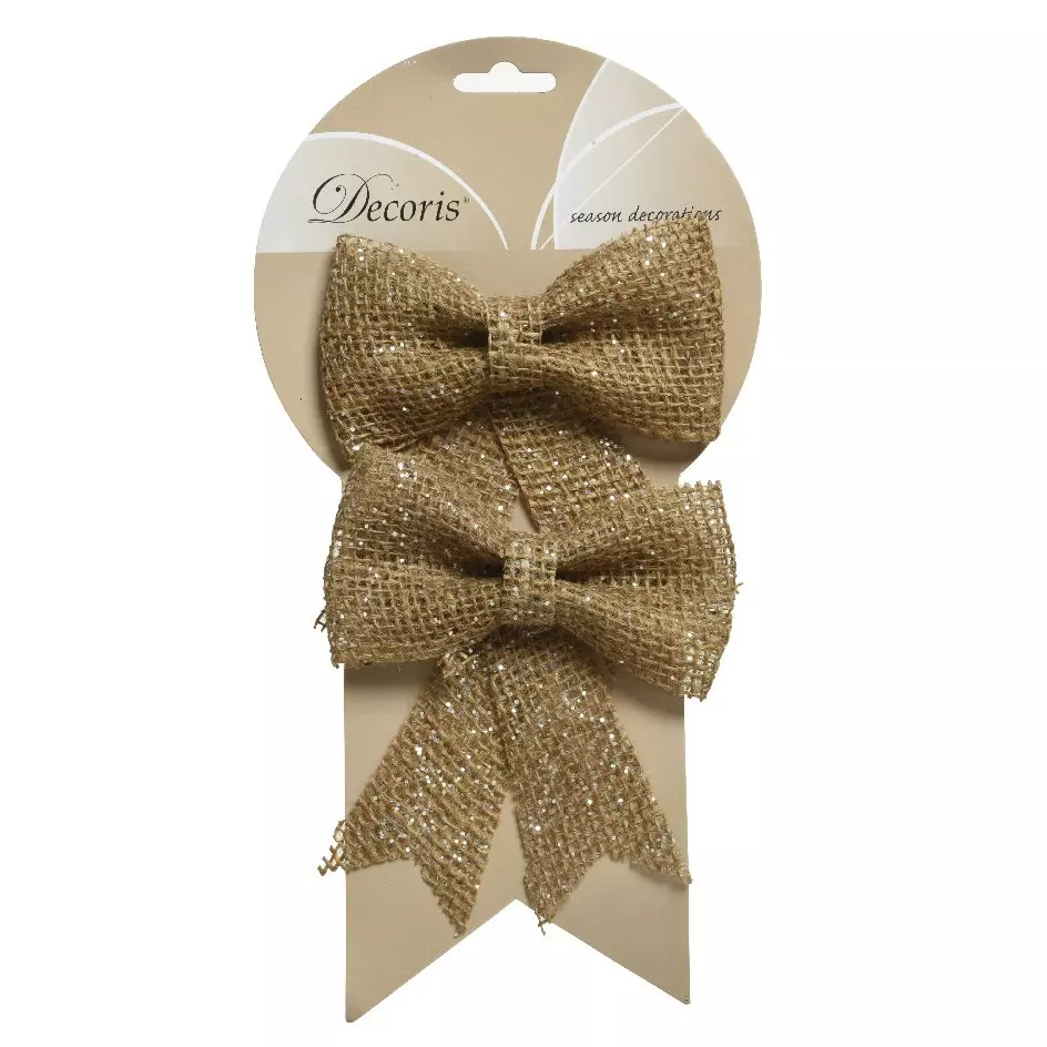 eminza Lot de 2 noeuds (H14 cm) Tresor jute Naturel