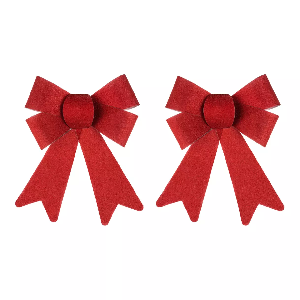 eminza Lot de 2 nœuds (H18 cm) Carla Rouge