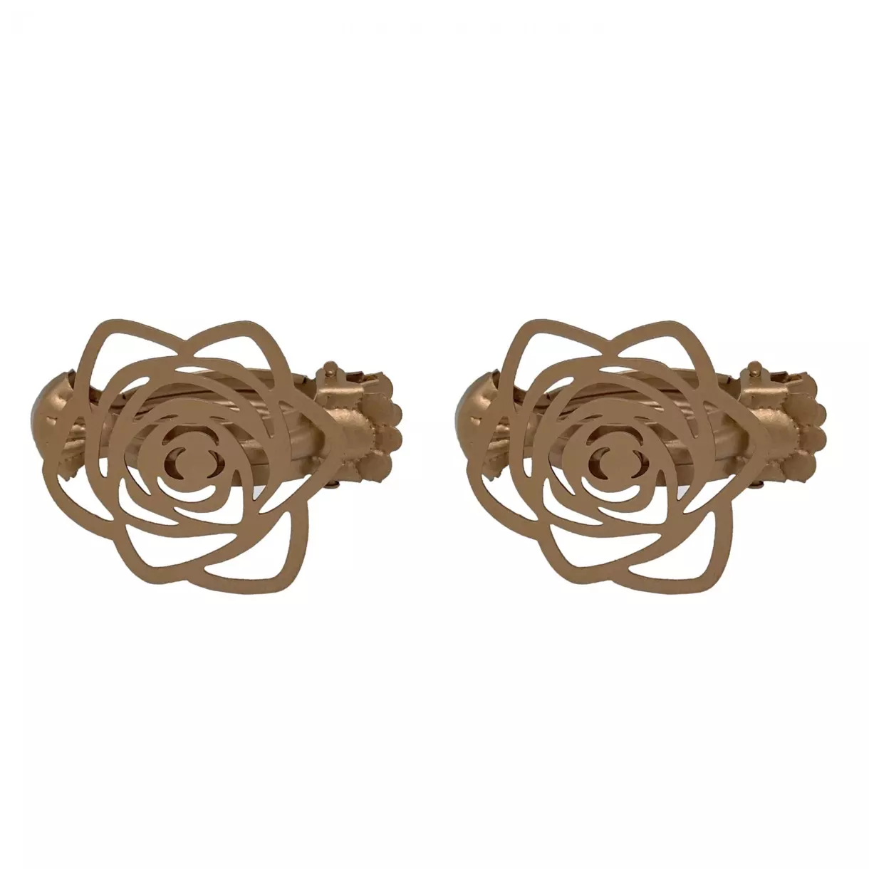 eminza Lot de 2 pinces rideaux Lina Cuivre