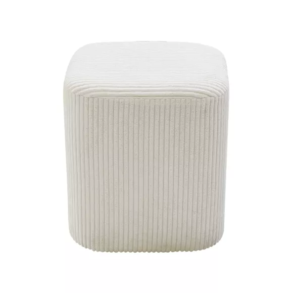 Eminza Lot De 2 Poufs Velours (H 38 Cm) Shan Beige
