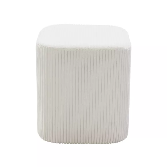 Eminza Lot De 2 Poufs Velours (H 38 Cm) Shan Beige