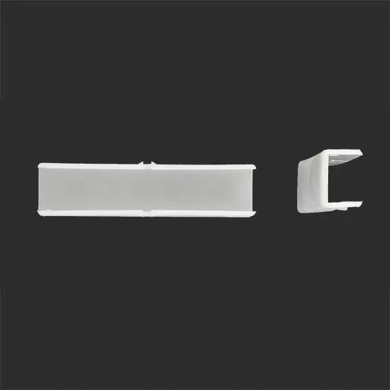 eminza Lot de 2 raccords de rail plat