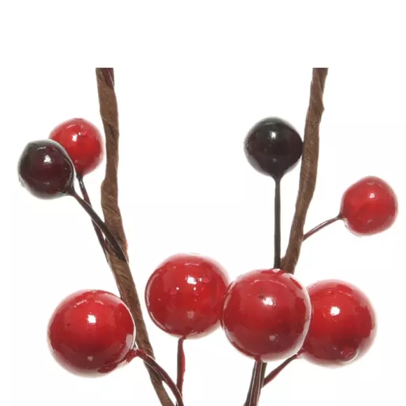Eminza Lot De 3 Branches De Baies (8 Cm) Billa Rouge