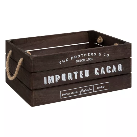 Eminza Lot De 3 Cagettes Bois Denys Marron