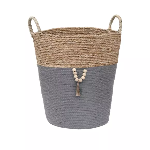 Eminza Lot De 3 Paniers à Linge (H45 Cm) Jya Gris