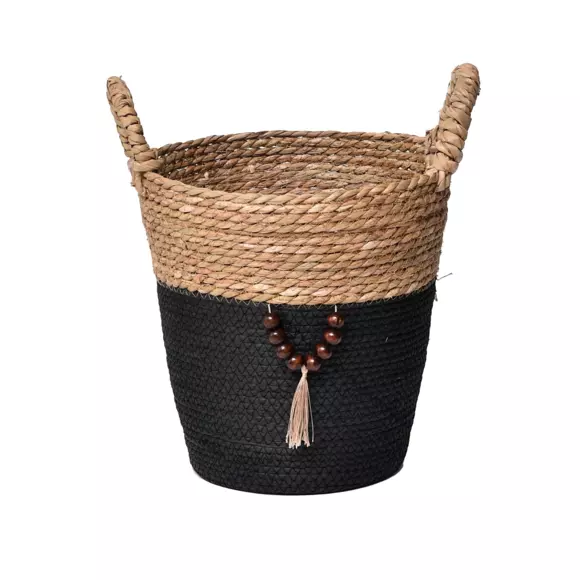 Eminza Lot De 3 Paniers à Linge (H45 Cm) Jya Noir