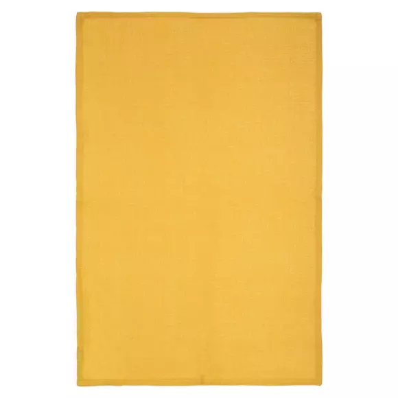 Eminza Lot De 3 Torchons Geom Jaune Ocre