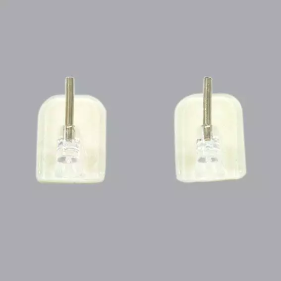 eminza Lot de 4 supports adhésifs Transparent