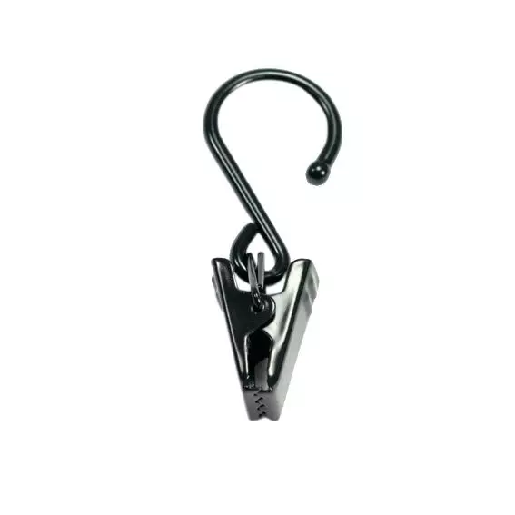 eminza Lot de 8 pinces noir