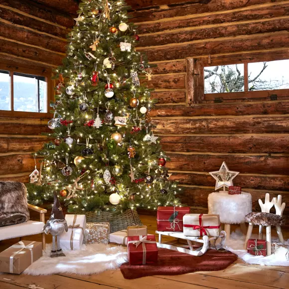 Eminza Luge En Bois (50 X H14 Cm) Megève Naturel