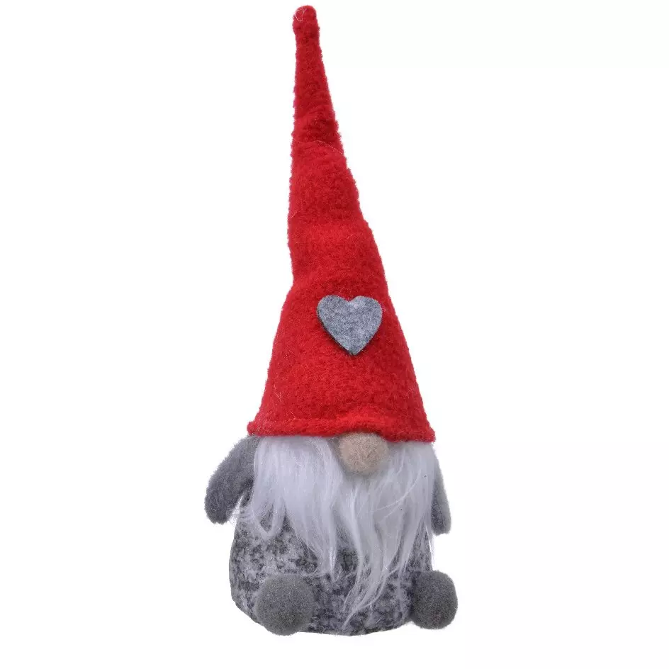eminza Lutin de Noël (H19 cm) Marco bonnet Rouge