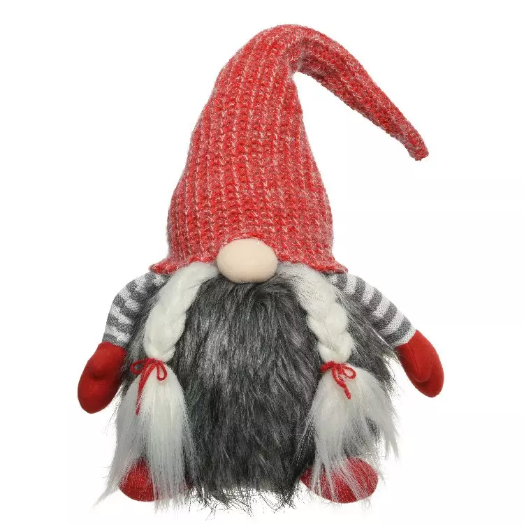 eminza Lutin de Noël (H58 cm) Zébulon poilu