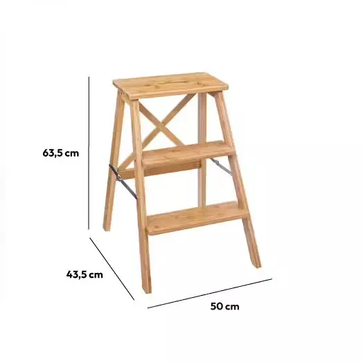 Eminza Marche Pied Bambou (H63 Cm) 3 Marches