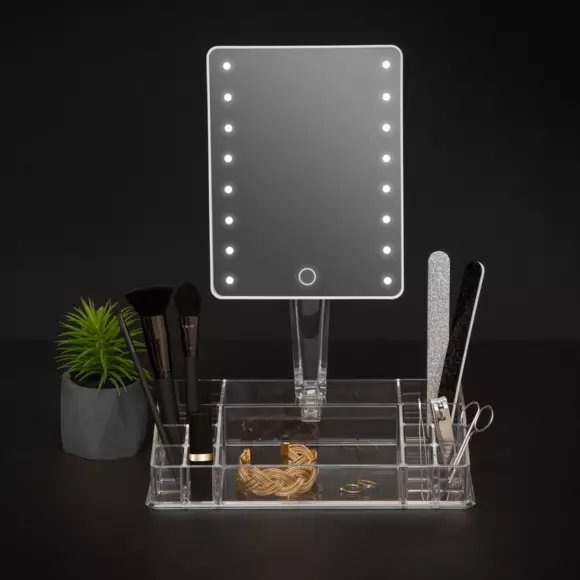 Eminza Miroir LED Et Organisateur Selena