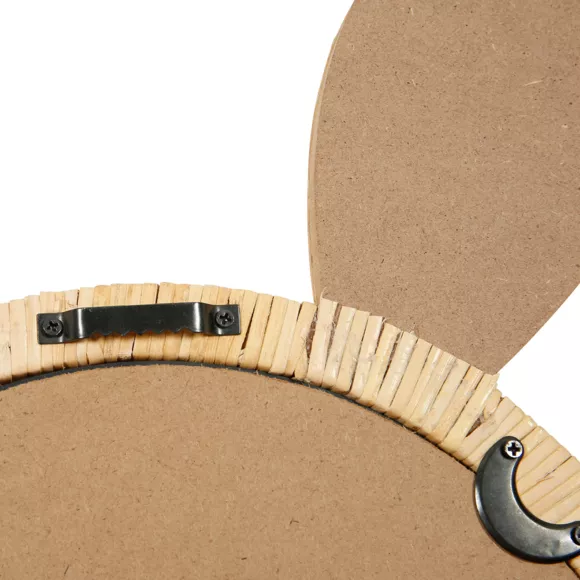 Eminza Miroir Mural En Rotin (H43 Cm) Petit Lapin