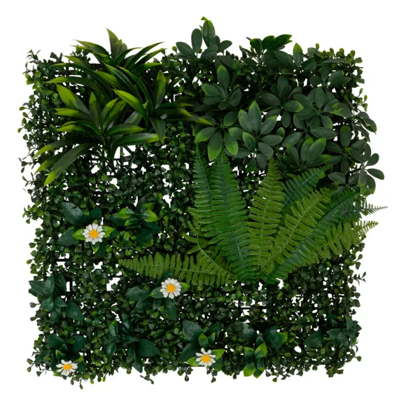 Eminza Mur Végétal Carré (50 X 50 Cm) Jungle Vert