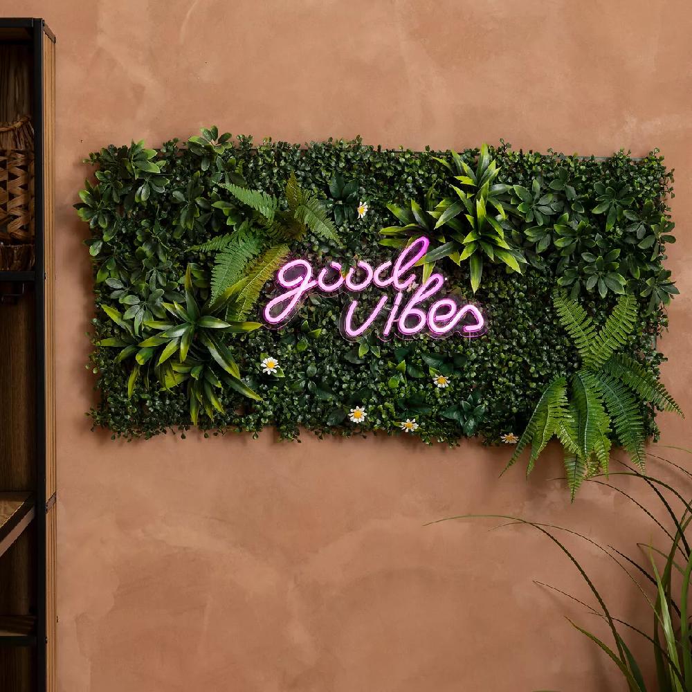 eminza Mur végétal carré (50 x 50 cm) Jungle Vert