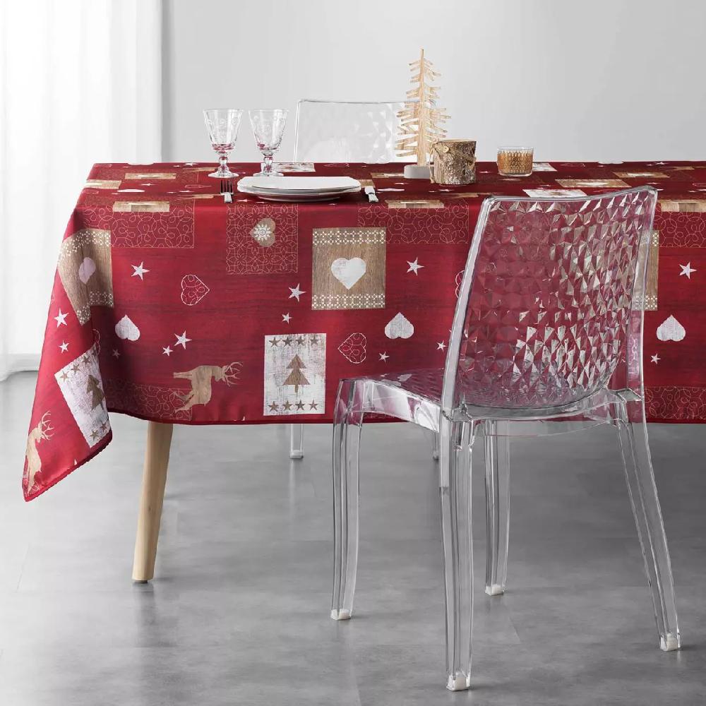 eminza Nappe rectangulaire (L240 cm) Augustin Rouge
