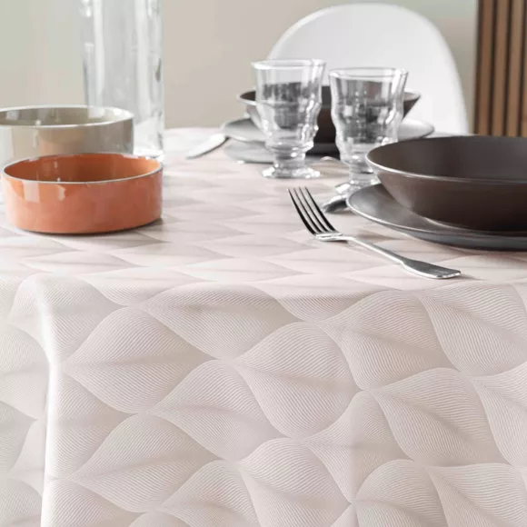 Eminza Nappe Ronde Anti Tache (180 Cm) Kalini Beige