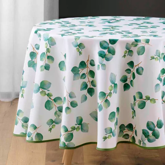 Eminza Nappe Ronde Anti Tache (180 Cm) Leandre Verte