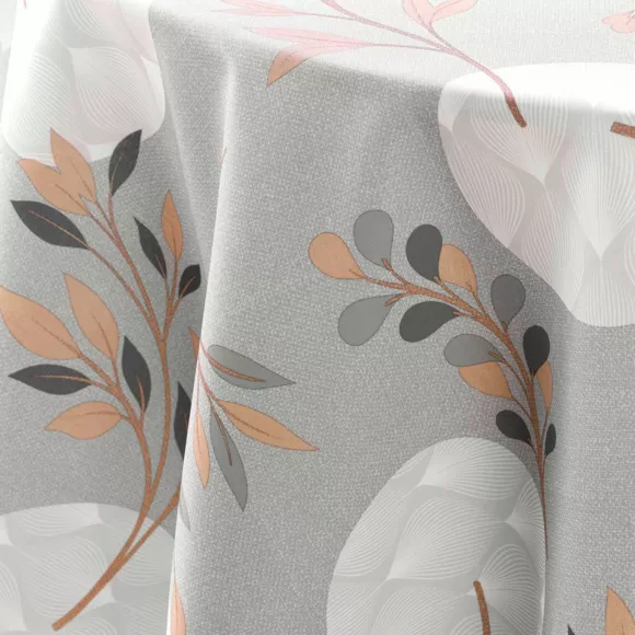 Eminza Nappe Ronde Anti Tache (180 Cm) Manola Grise