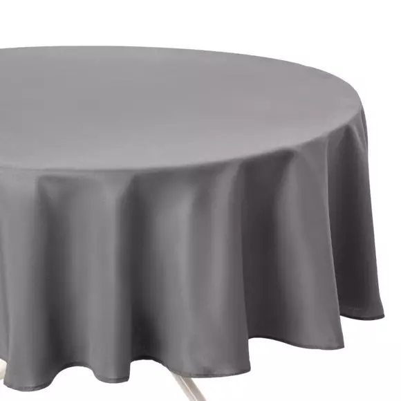 Eminza Nappe Ronde Anti Tache (D180 Cm) Lina Grise