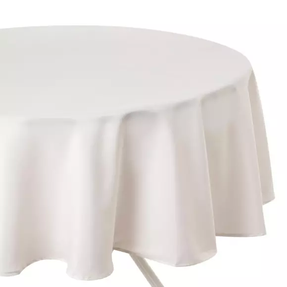 Eminza Nappe Ronde Anti Tache (D180 Cm) Lina Ivoire