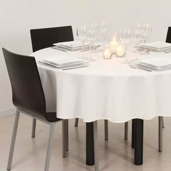 eminza Nappe ronde anti tache (D180 cm) Lina Ivoire