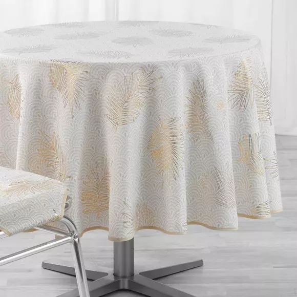 Eminza Nappe Ronde (D180 Cm) Sunny Gold Or