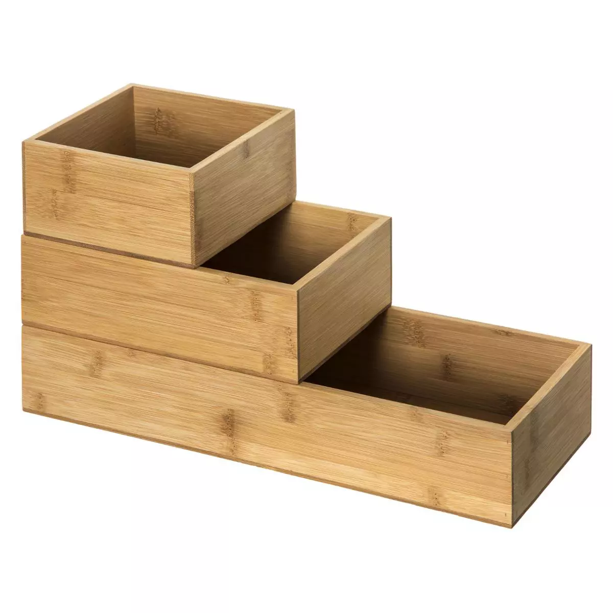 eminza Organisateur de maquillage Tidysmart Bambou