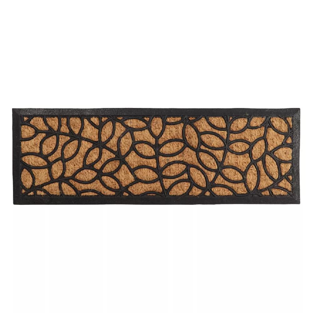eminza Paillasson Coco (25 x 75 cm) Feuille Beige