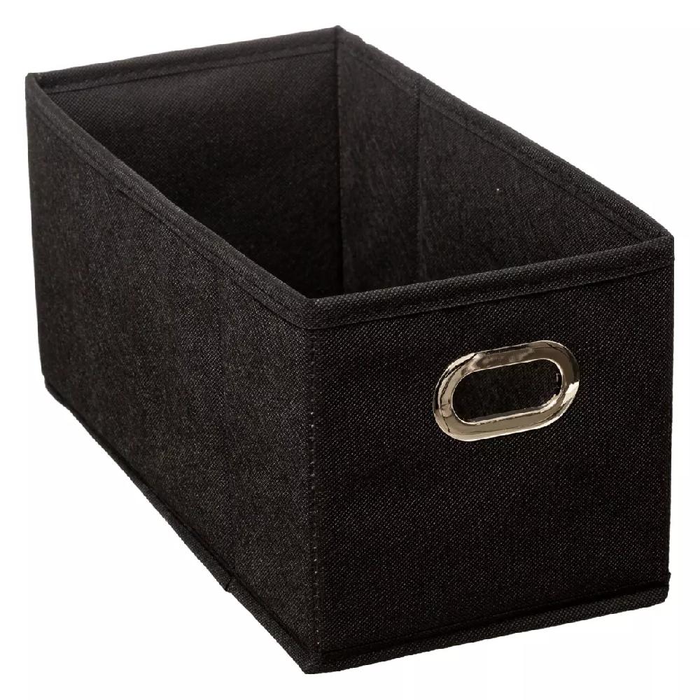 eminza Panier de rangement (15 x 31 cm) Helena Noir