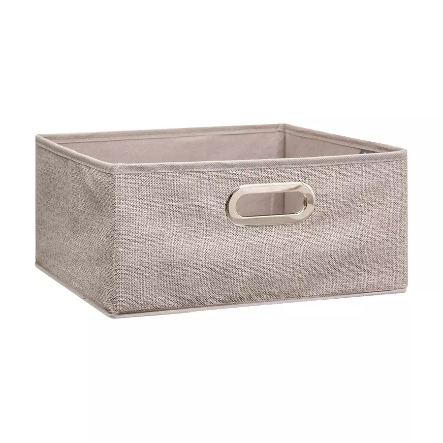 eminza Panier de rangement (31 x 15 cm) Helena Beige