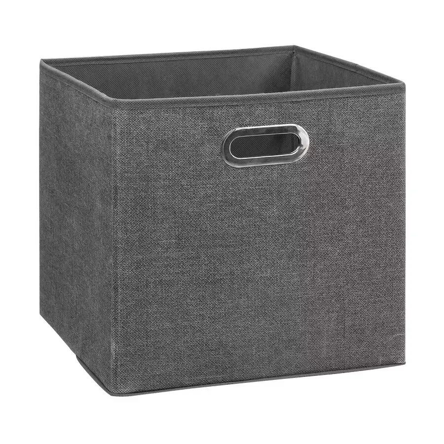 eminza Panier de rangement (31 x 31 cm) Helena Gris