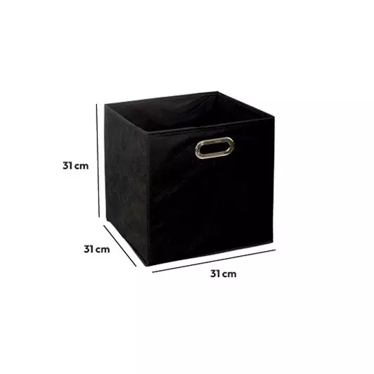 Eminza Panier De Rangement (31 X 31 Cm) Helena Noir