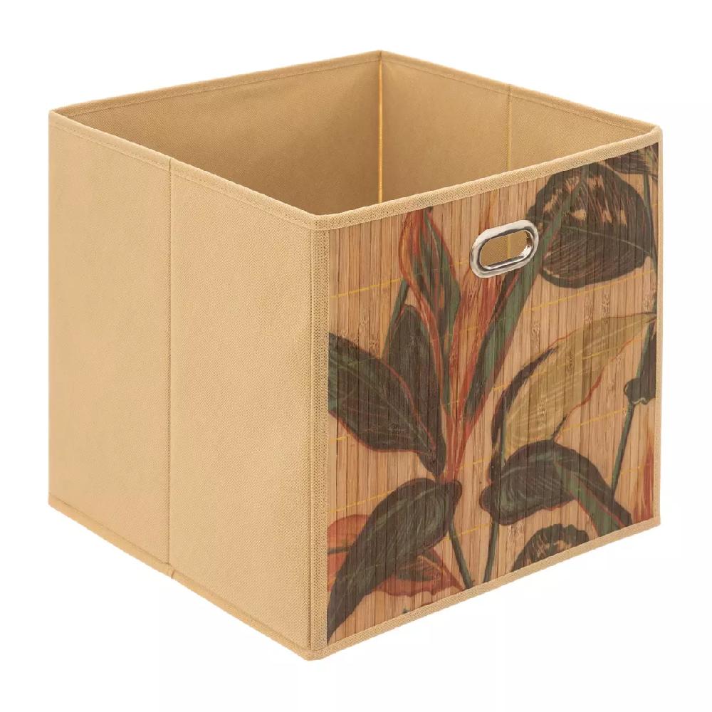 eminza Panier de rangement (31 x 31 cm) Palawan Bois