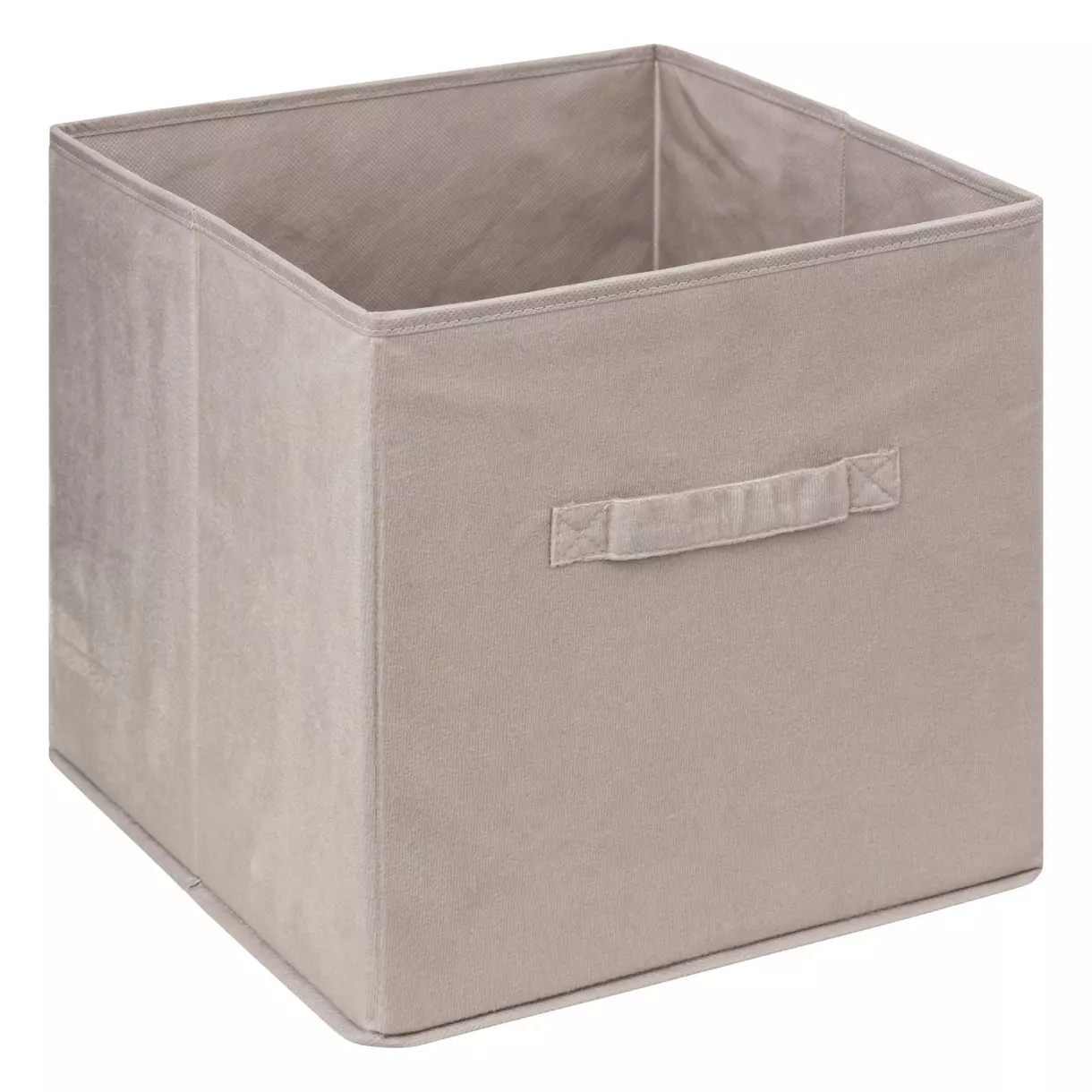 eminza Panier de rangement (31 x 31 cm) Velours Lin